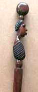 African Iron wood face cane