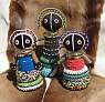 African Beaded Ndebele dolls