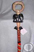African handmade wooden Elephant cane