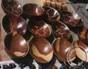 African Wood Fruit bowl