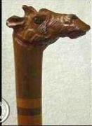 Giraffe head cane
