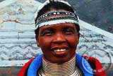 Ndebele woman with rings around her neck