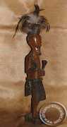 Wooden Zulu Warrior With Spear