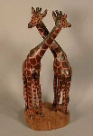 African Hand carved wooden animals
