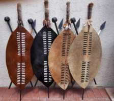 African warrior shields
