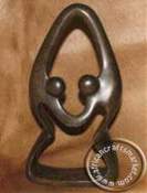 African Abstract Soapstone Dancers
