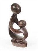 Soapstone Abstract Mother  Child