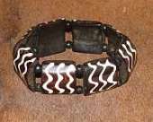 African Zebra Bone Bracelets