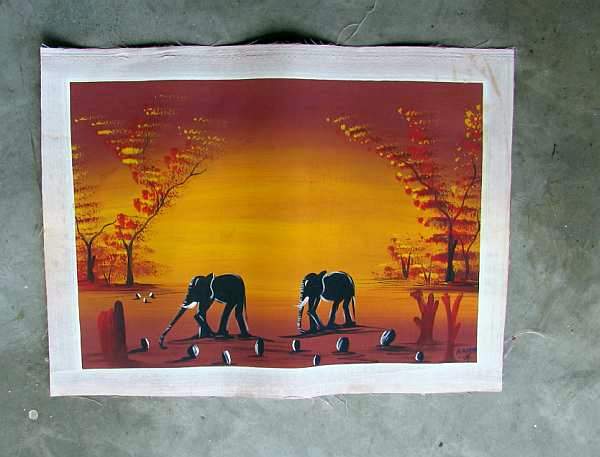 African Elephant painting