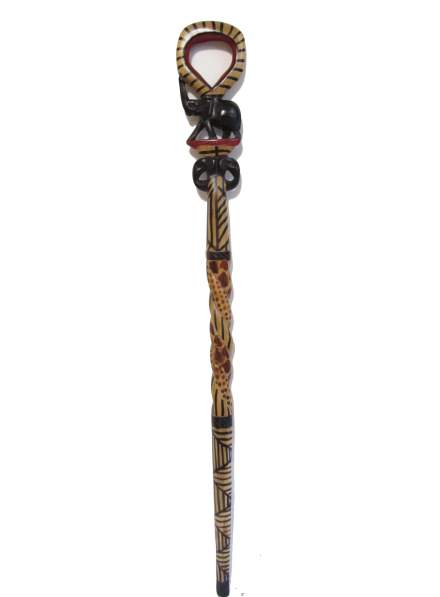 African Elephant handle walking stick