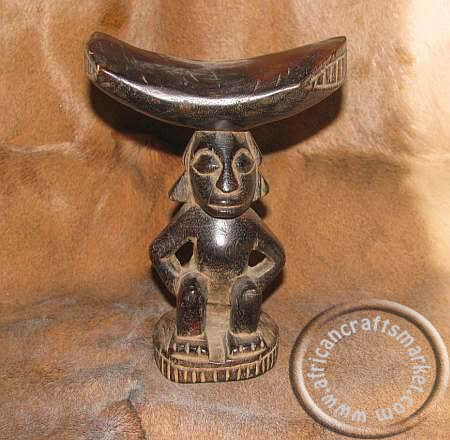 Nkishi power statue headrest
