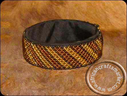 African Zulu necklace - brown