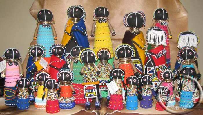 African Ndebele dolls