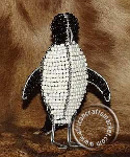 African handmade wire beaded penguin