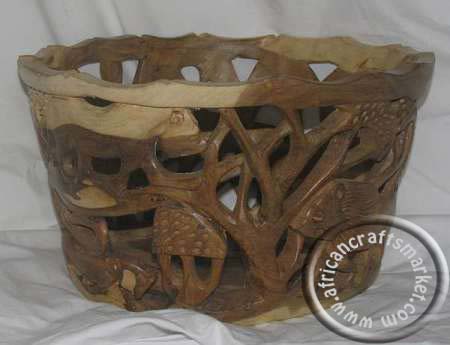 African carved bowl