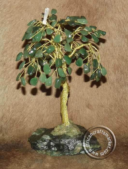 African Aventurine gemstone tree