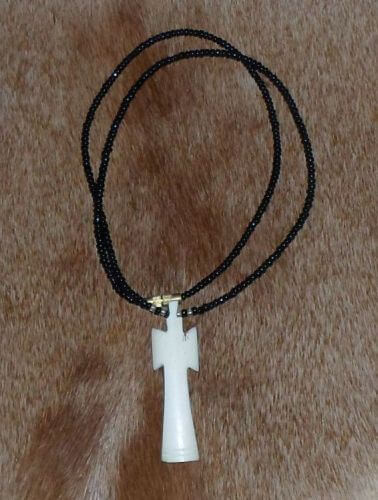 African cross bone necklace