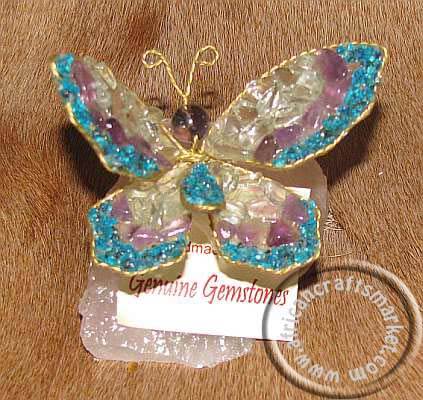 African gemstone butterfly