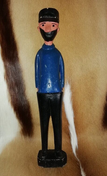 Wooden colonial figure - caractor
