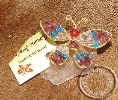 African gemstone butterfly