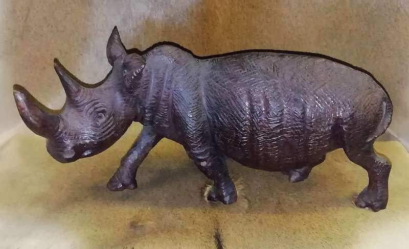 African wooden Rhino