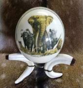 Decoupage Ostrich Egg -big 5