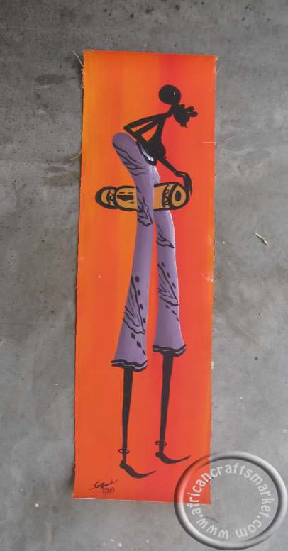 Zulu art painting - Zulu dancing music