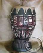 African Wooden Zulu Drum 