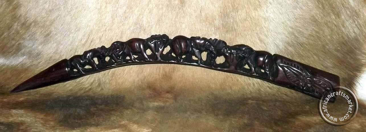 African wooden elephant bridge