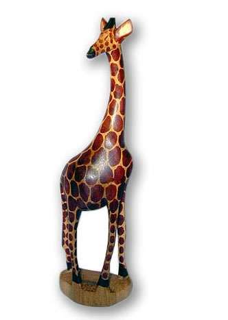 African wooden giraffe