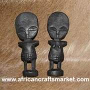 African Akabula - Fertility Doll Pair