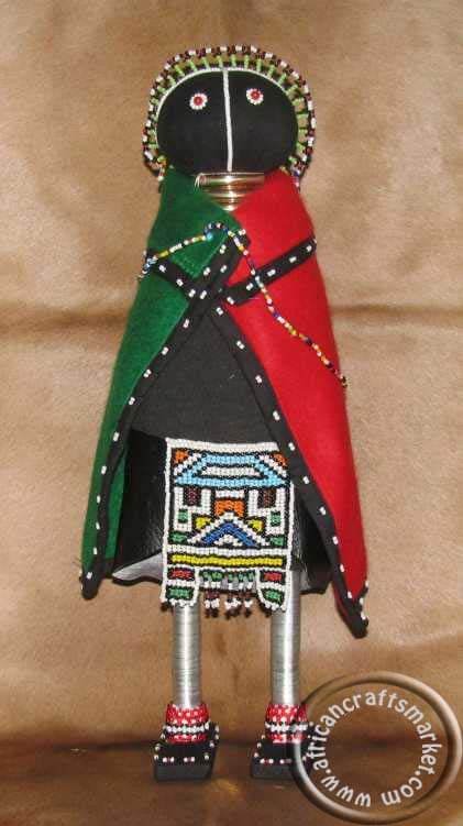African Ndebele initiation doll