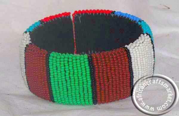 African Zulu necklace - colourful