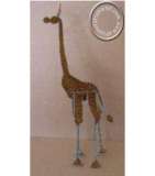African handcrafted wire beaded Giraffe