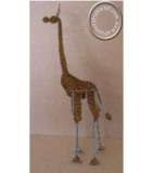 African handcrafted wire beaded Giraffe