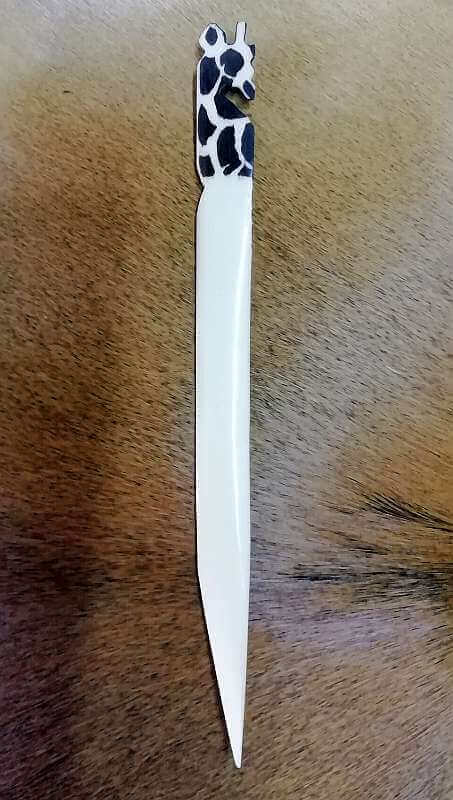 African bone letter opener