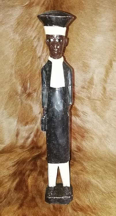 Wooden colonial figure -Judge