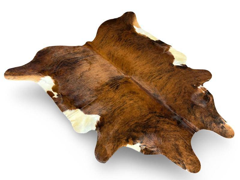 A Grade African Cow hide - Brown / white