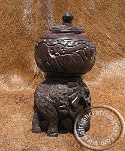 African wooden tableware