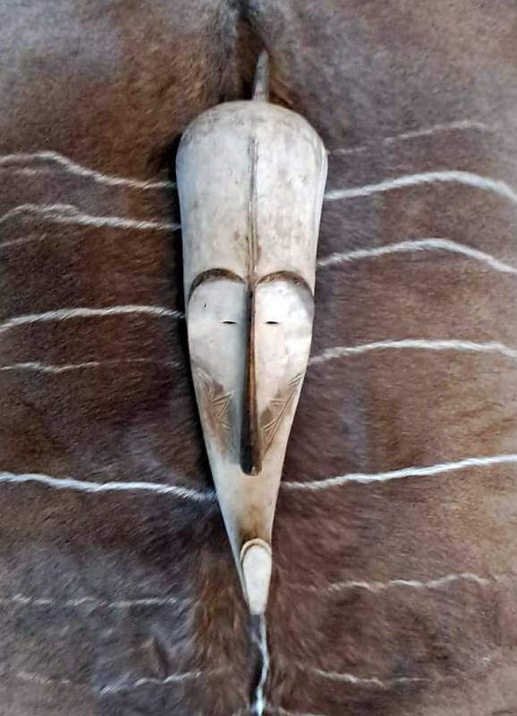 African black and white Fang mask