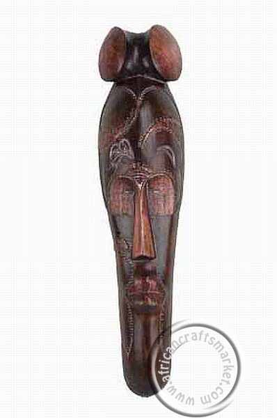 African bronze Fang mask