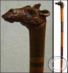 African Giraffe handle cane