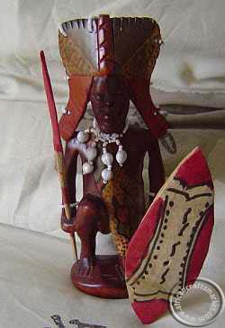 Maasai wood carving - Maasai chief