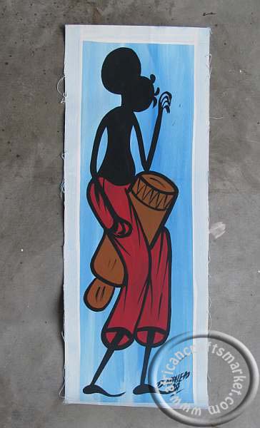 Zulu art painting - Zulu dancing music