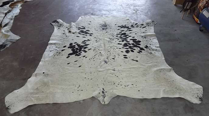 A Grade African Nguni Cow hide - Black and white