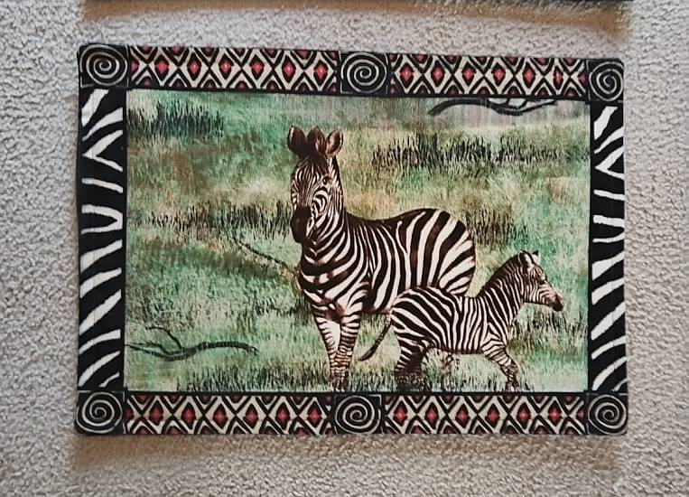 Zebra placemats