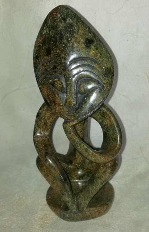 African stone abstract thinker