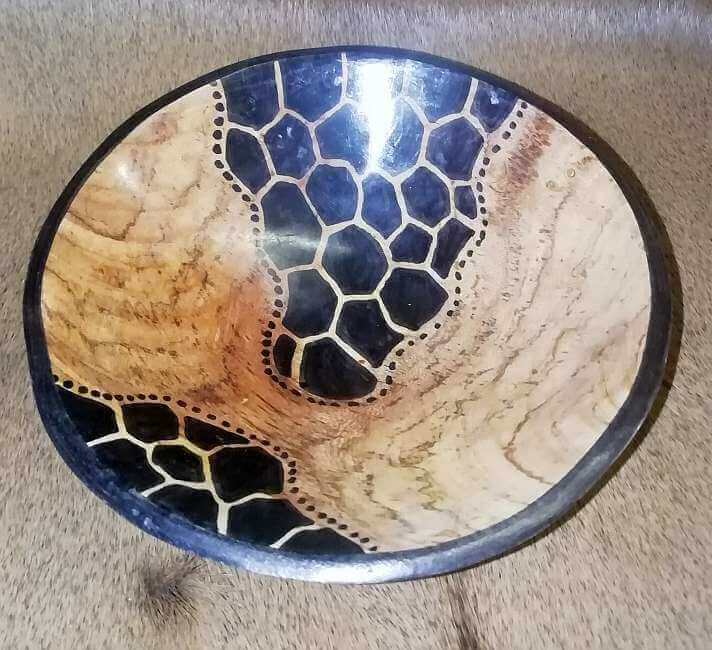 African wood bowl