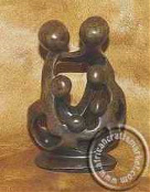 African Soapstone Abstract Family of 6