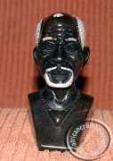 African hand carved stone tribal Shona bust
